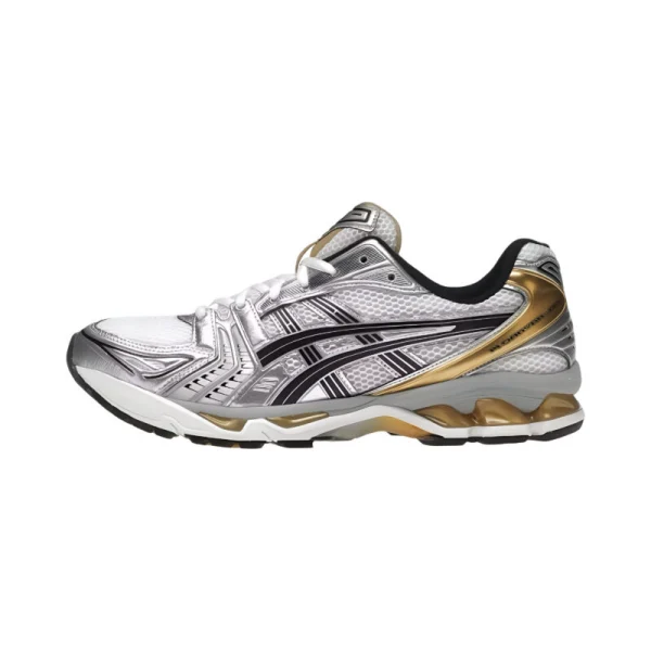 Asics Kayano Silver and Gold