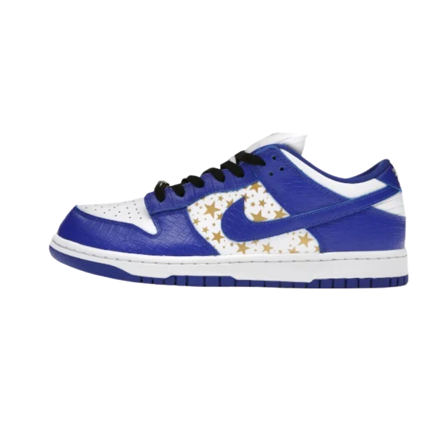 Nike Mens SB Dunk Low DH3228 100 Supreme – Stars – Hyper Blue – Size
