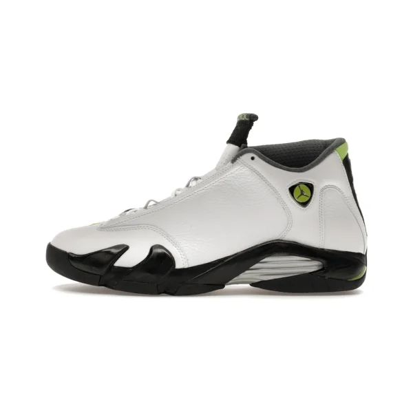 Jordan 14 Retro White Chartreuse